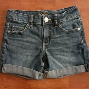 Justice Denim Cuffed Shorts